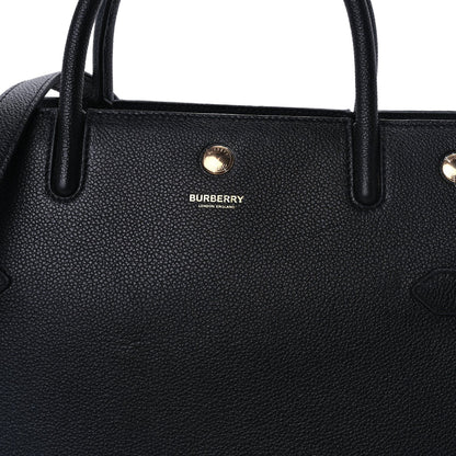 Burberry Grainy Calfskin Small Title Bag Black 6 of 8