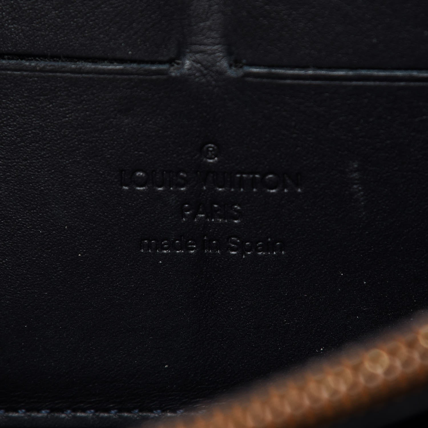 Louis Vuitton Vernis Leopard Zippy Wallet Blue Infini 7 of 8