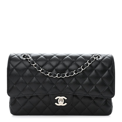 Chanel Caviar Quilted Medium Double Flap Black 1 of 12