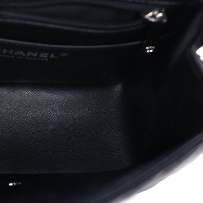 Chanel Lambskin Chevron Quilted Mini Square Flap  Black 4 of 8