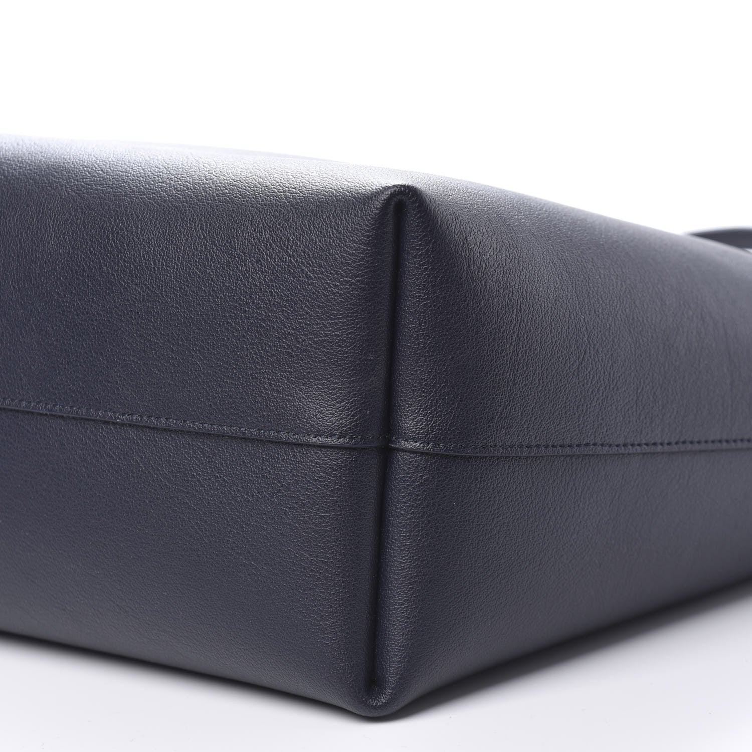 Saint Laurent Calfskin Large Shopping Tote Deep Marine 8 of 9