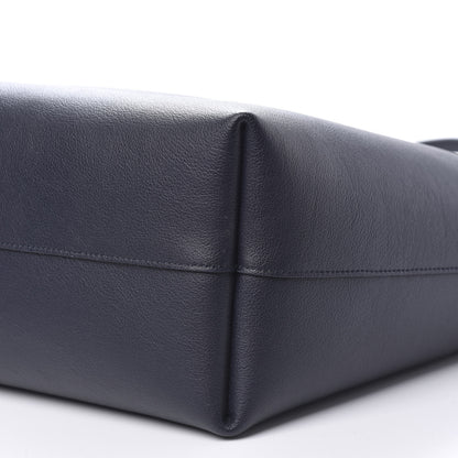 Saint Laurent Calfskin Large Shopping Tote Deep Marine 8 of 9