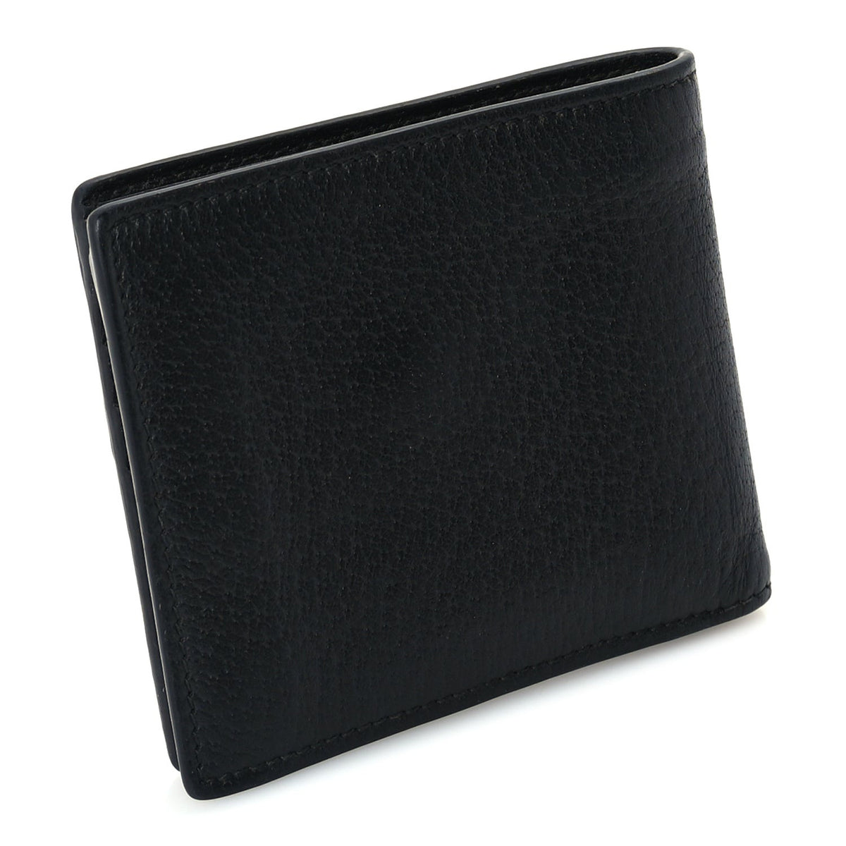 Gucci Calfskin Boar Effect GG Marmont Bi-Fold Wallet Black 3 of 6