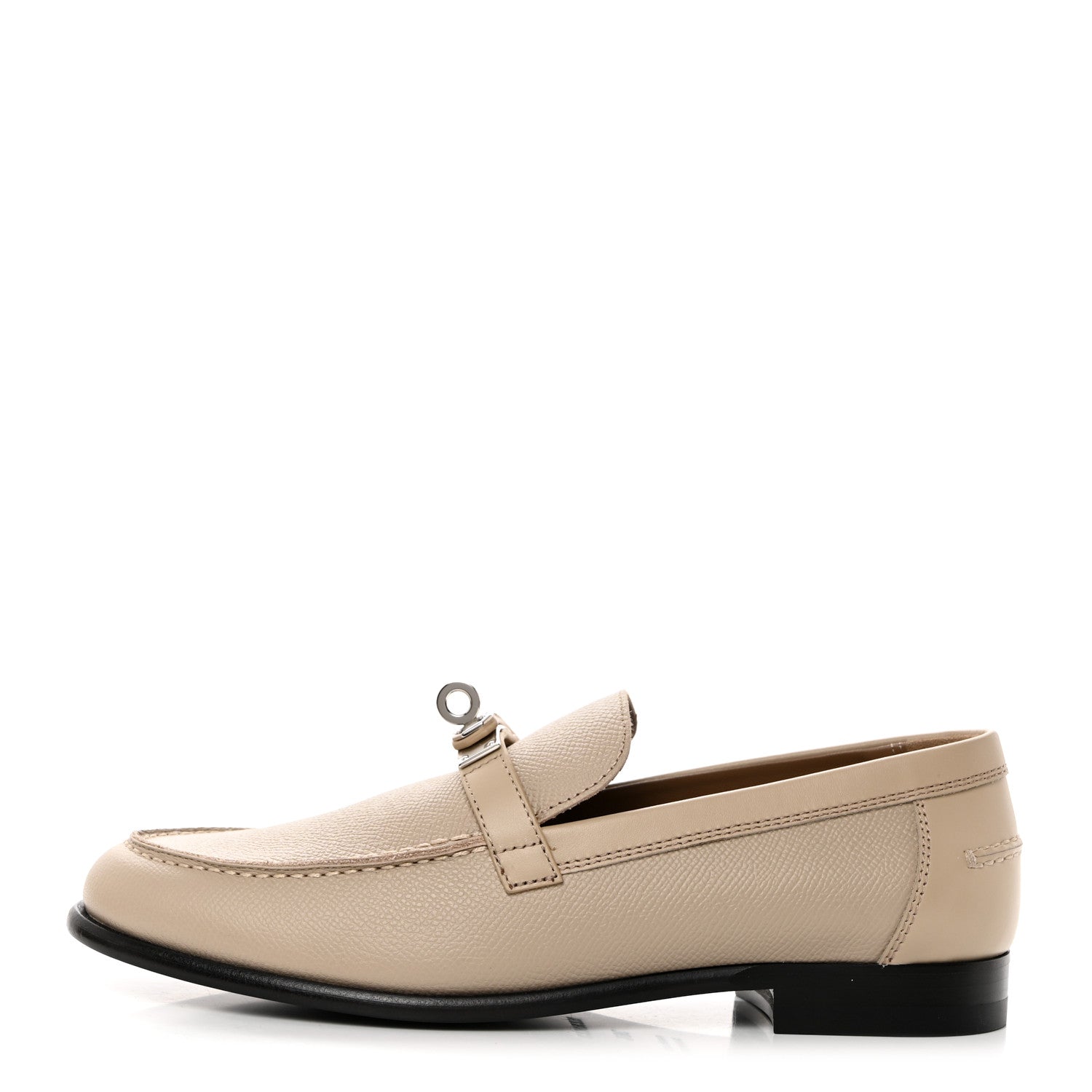 Hermes Epsom Womens Destin Loafer 36.5 Blanc Gomme 1 of 12
