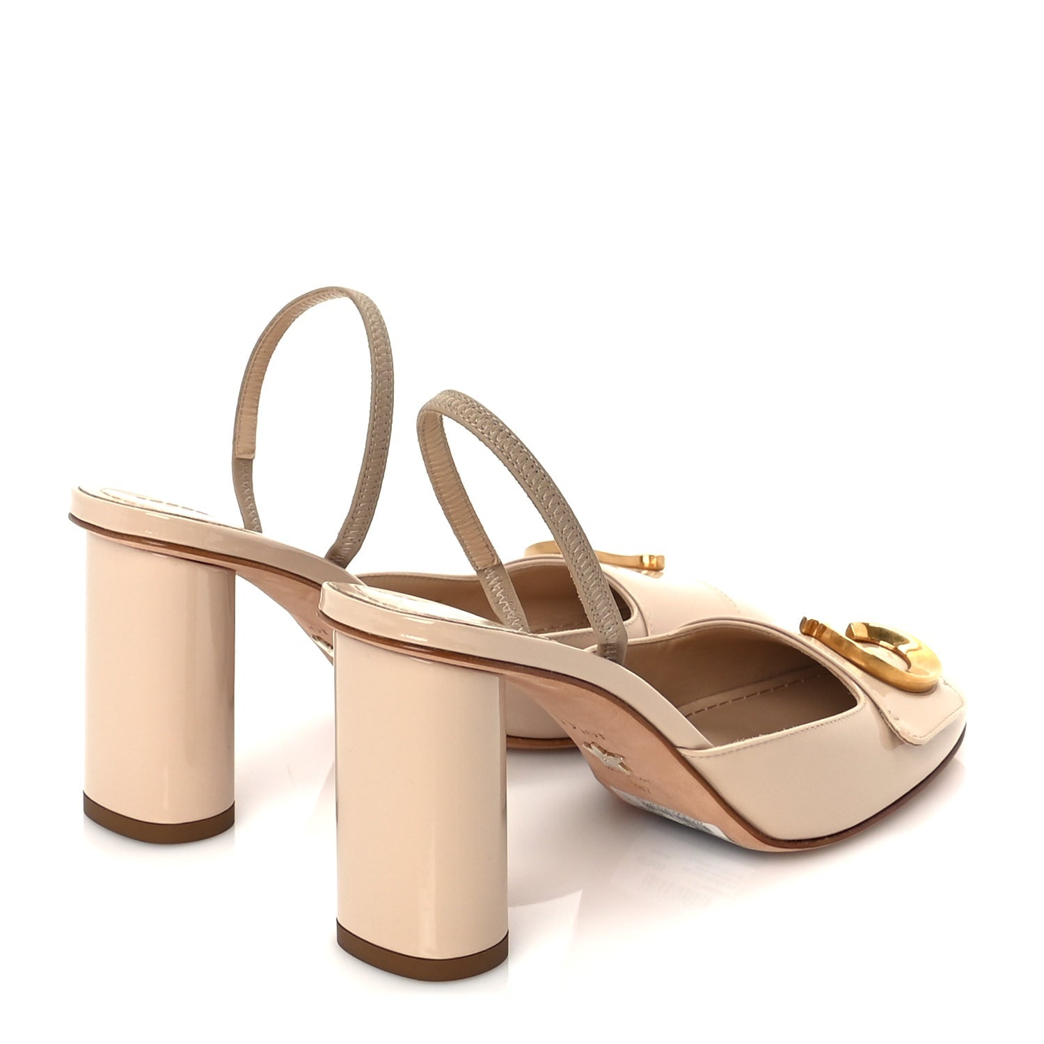 Christian Dior Patent Calfskin C'est Dior 80mm Slingback Sandals 37  Chair 3 of 8