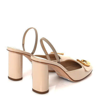 Christian Dior Patent Calfskin C'est Dior 80mm Slingback Sandals 37  Chair 3 of 8