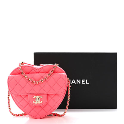 Chanel Lambskin Quilted CC In Love Heart Bag Pink 12 of 12