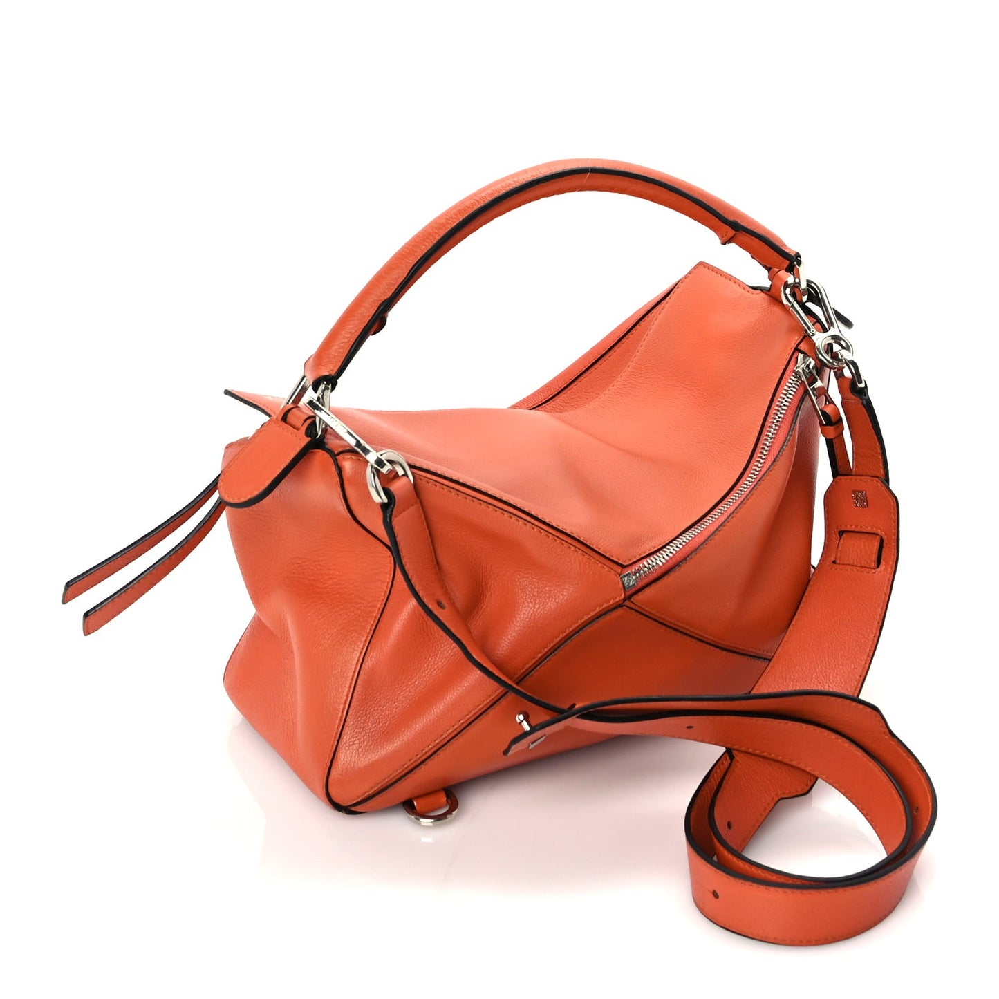 Calfskin Medium Puzzle Bag Orange