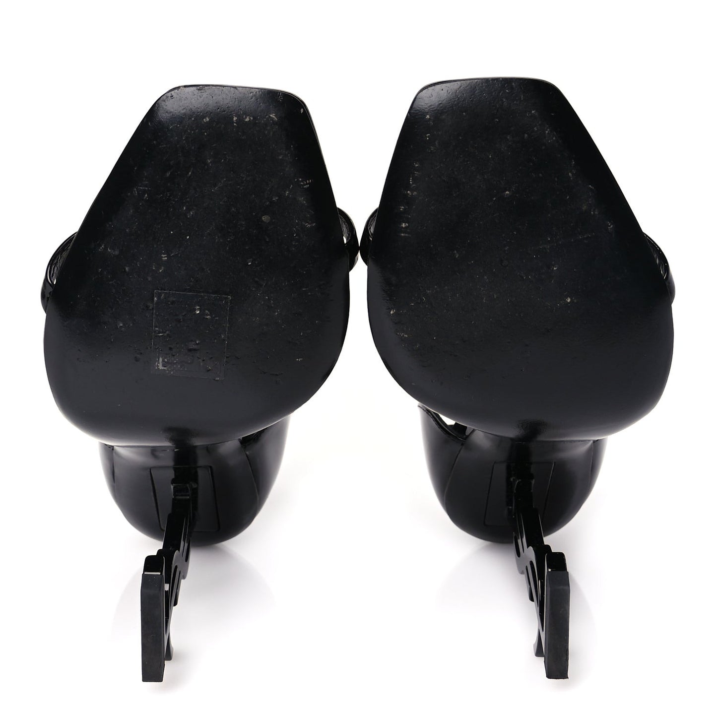 Patent Calfskin Opyum 110 Sandals 37 Black