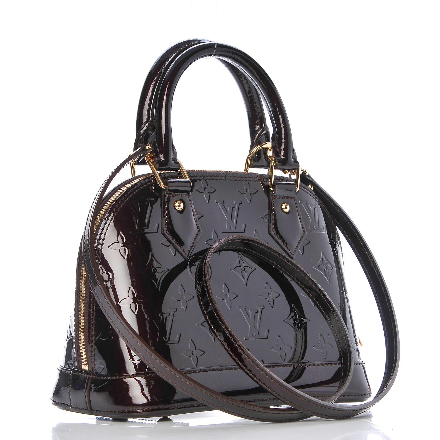 Louis Vuitton Vernis Alma BB Amarante 3 of 6