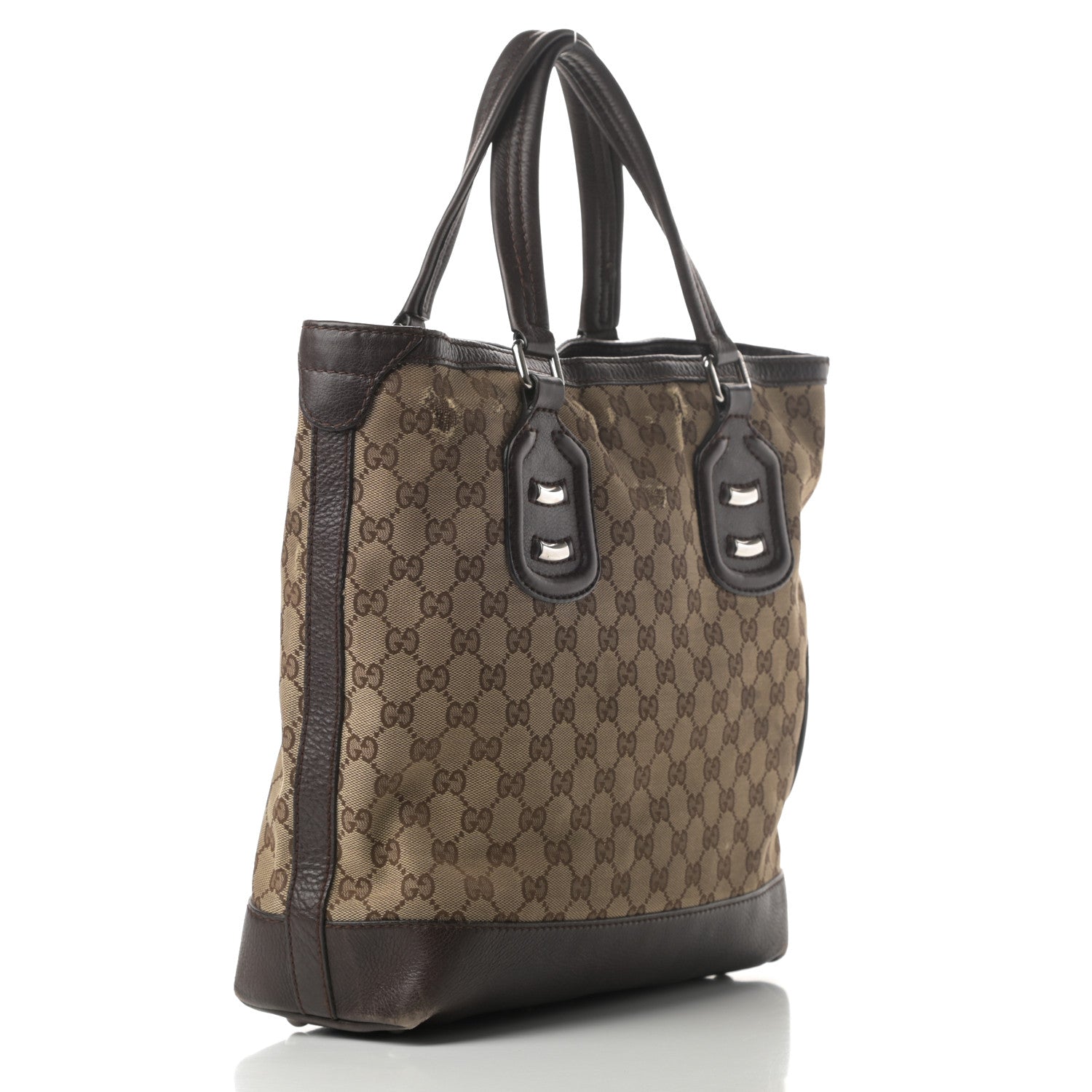 Gucci Monogram Tote Dark Brown 4 of 19