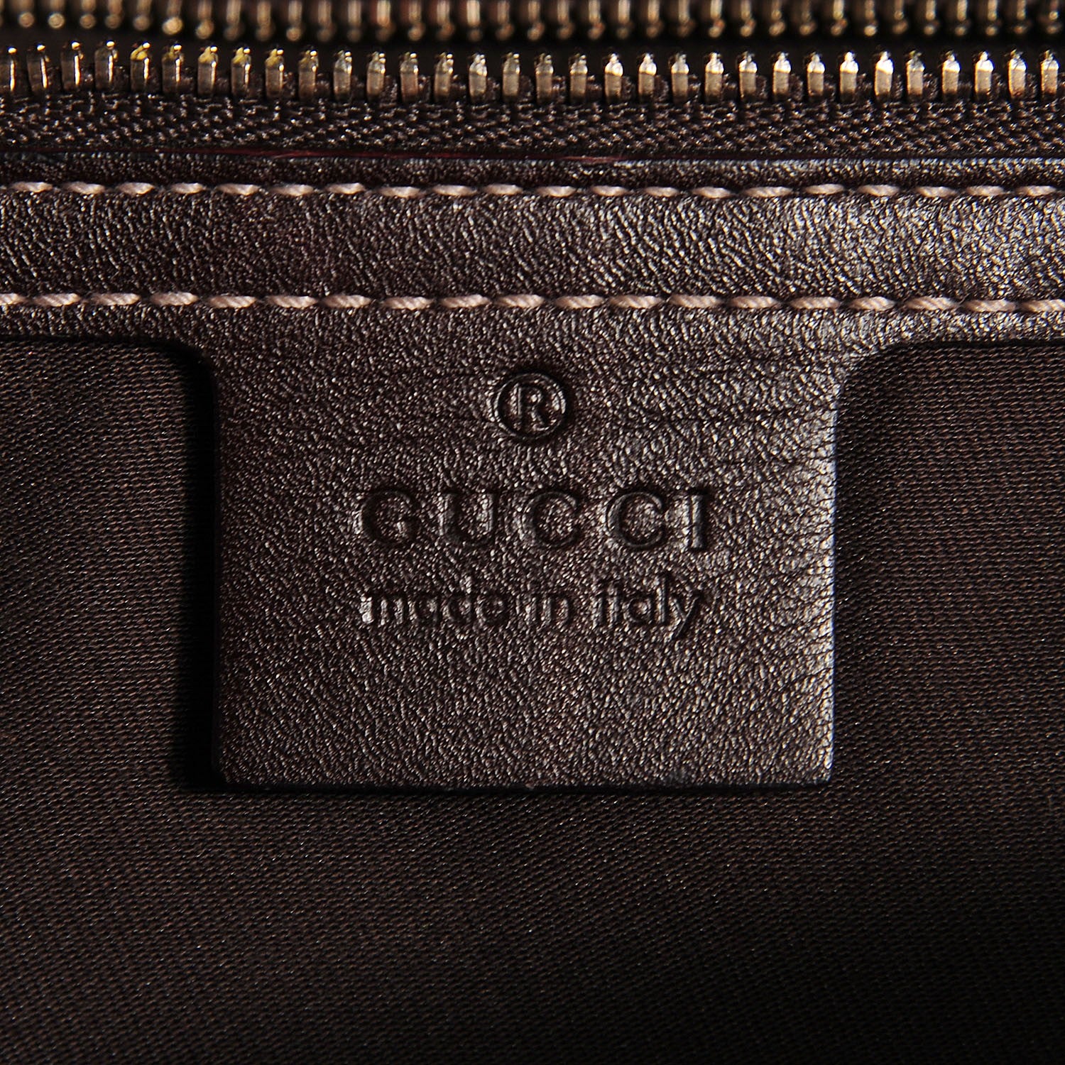 Gucci Canvas Bamboo Horsebit Print Boston Brown 6 of 7