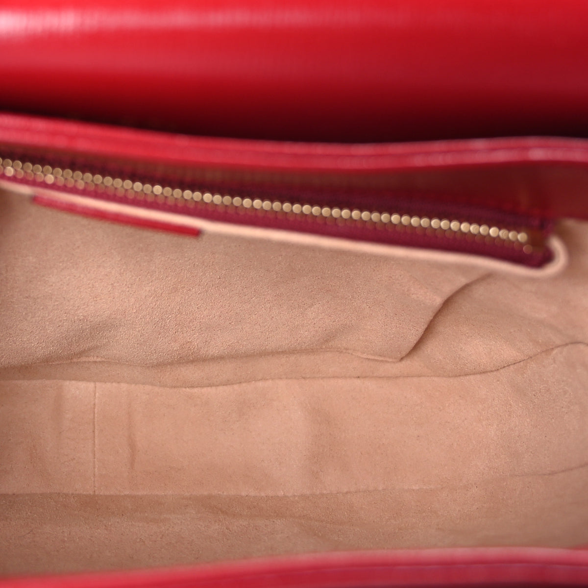 GG Supreme Monogram Azalea Calfskin Horsebit 1955 Shoulder Bag Beige Ebony New Cherry Red