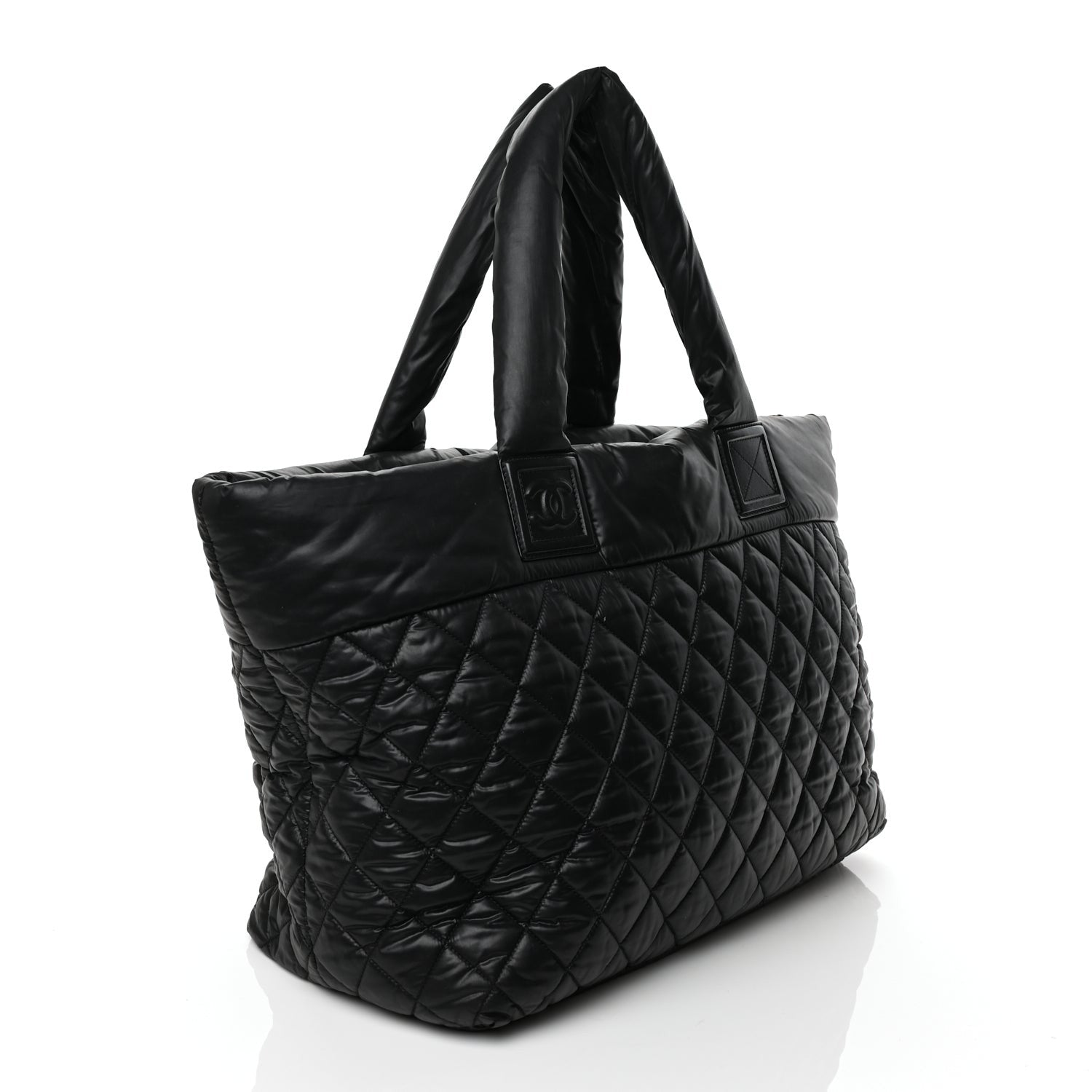 Chanel Nylon Quilted Large Coco Cocoon Tote Black 2 of 11