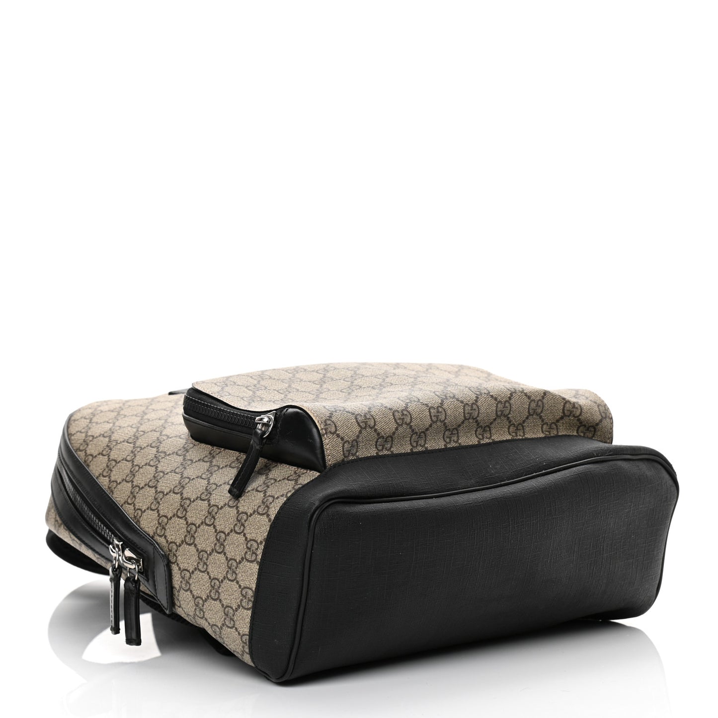 GG Supreme Monogram Medium Backpack Black