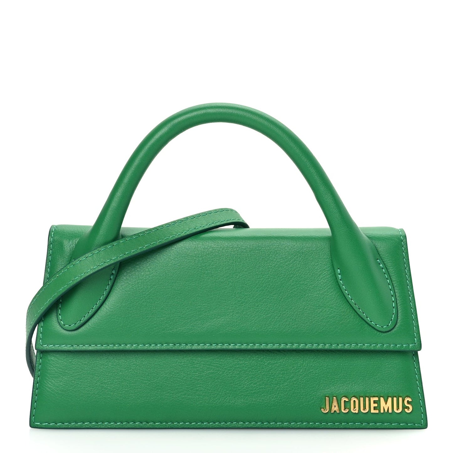 Smooth Calfskin Le Chiquito Long Green