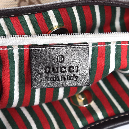 Gucci Monogram Medium New Britt Hobo Dark Brown 6 of 7