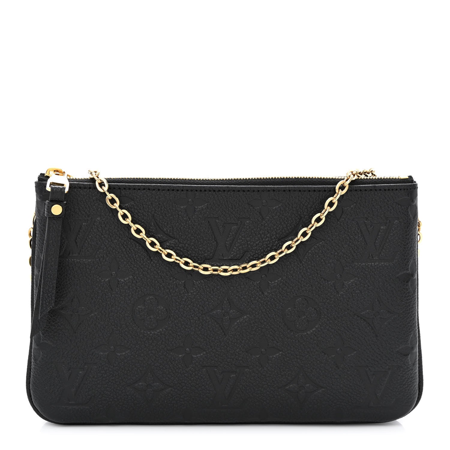 Louis Vuitton Empreinte Double Zip Pochette Black 1 of 14