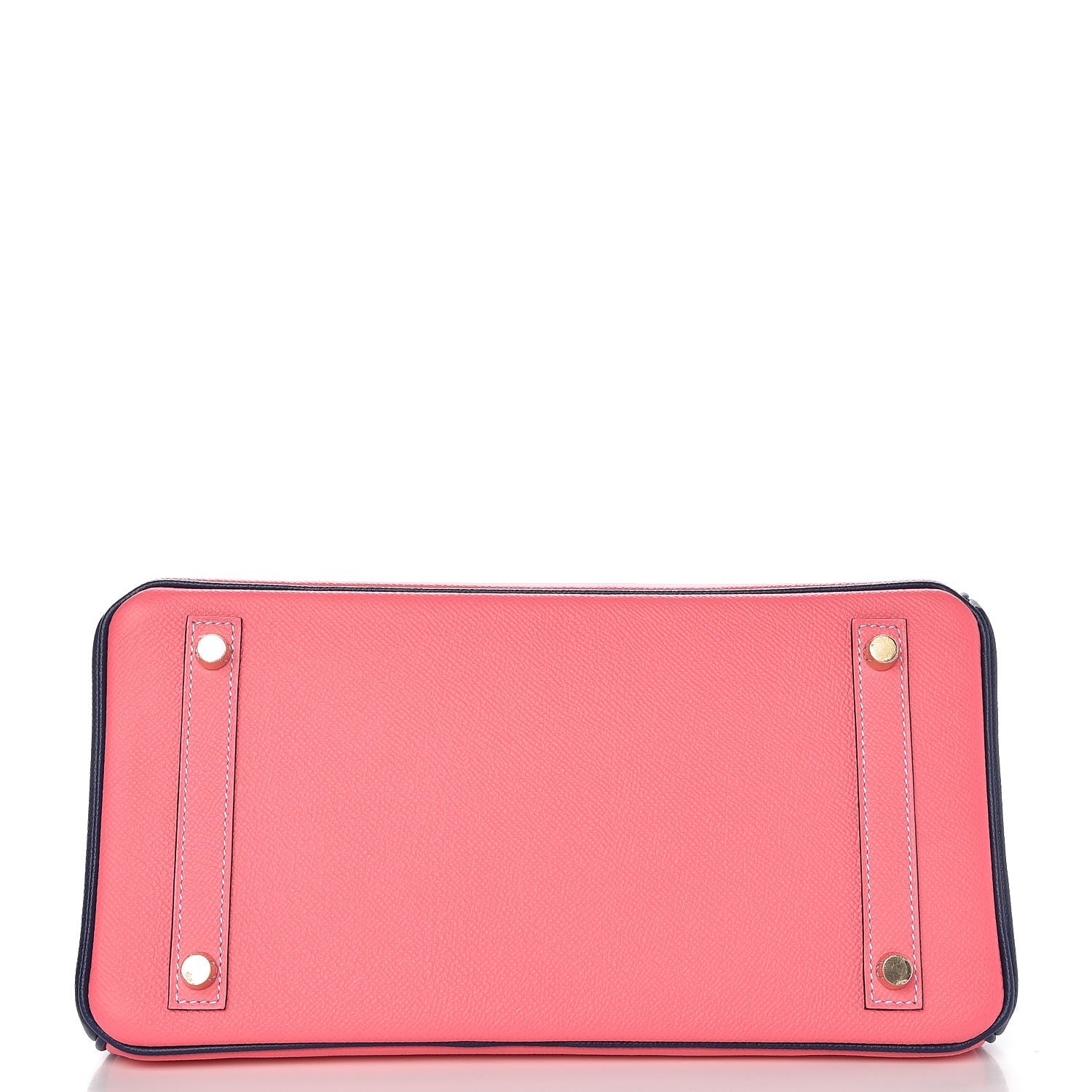 Hermes Epsom Horseshoe Birkin 30 Rose Azalee Bleu Saphir 31 of 32