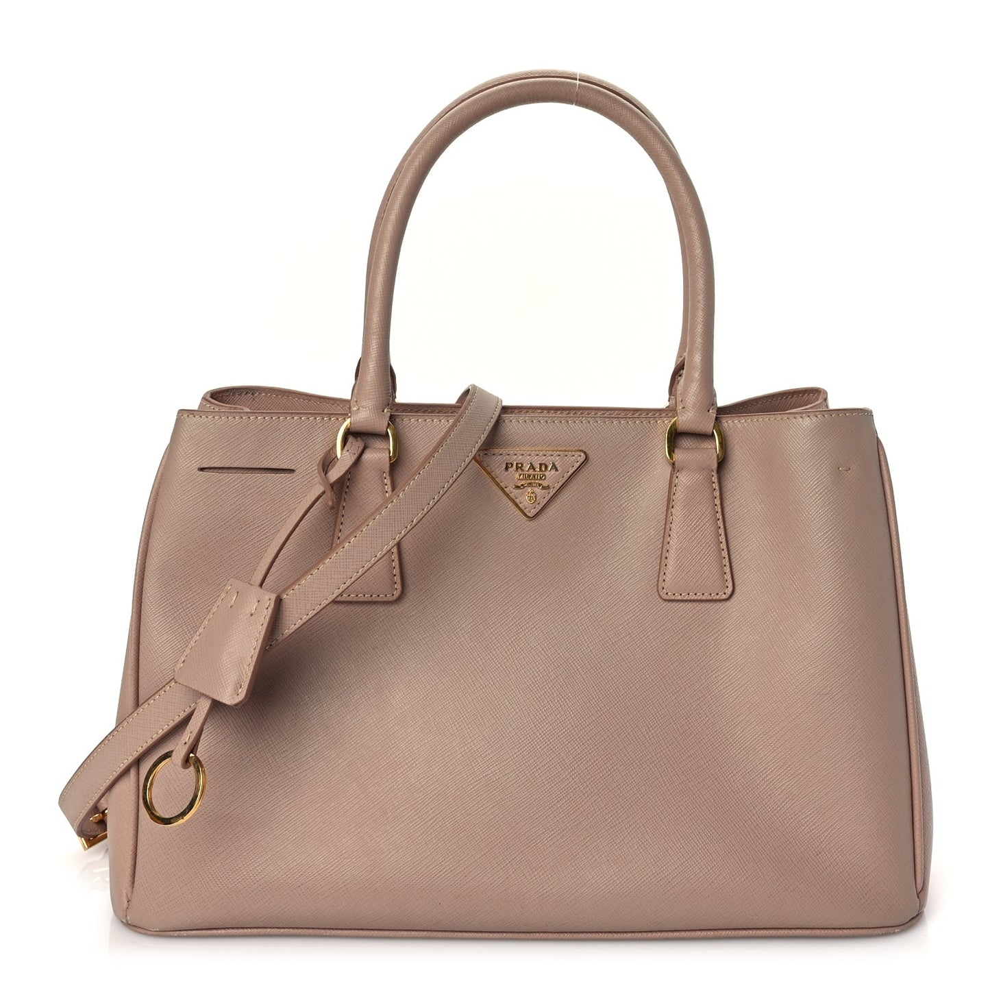 Saffiano Medium Galleria Double Zip Tote Cammeo