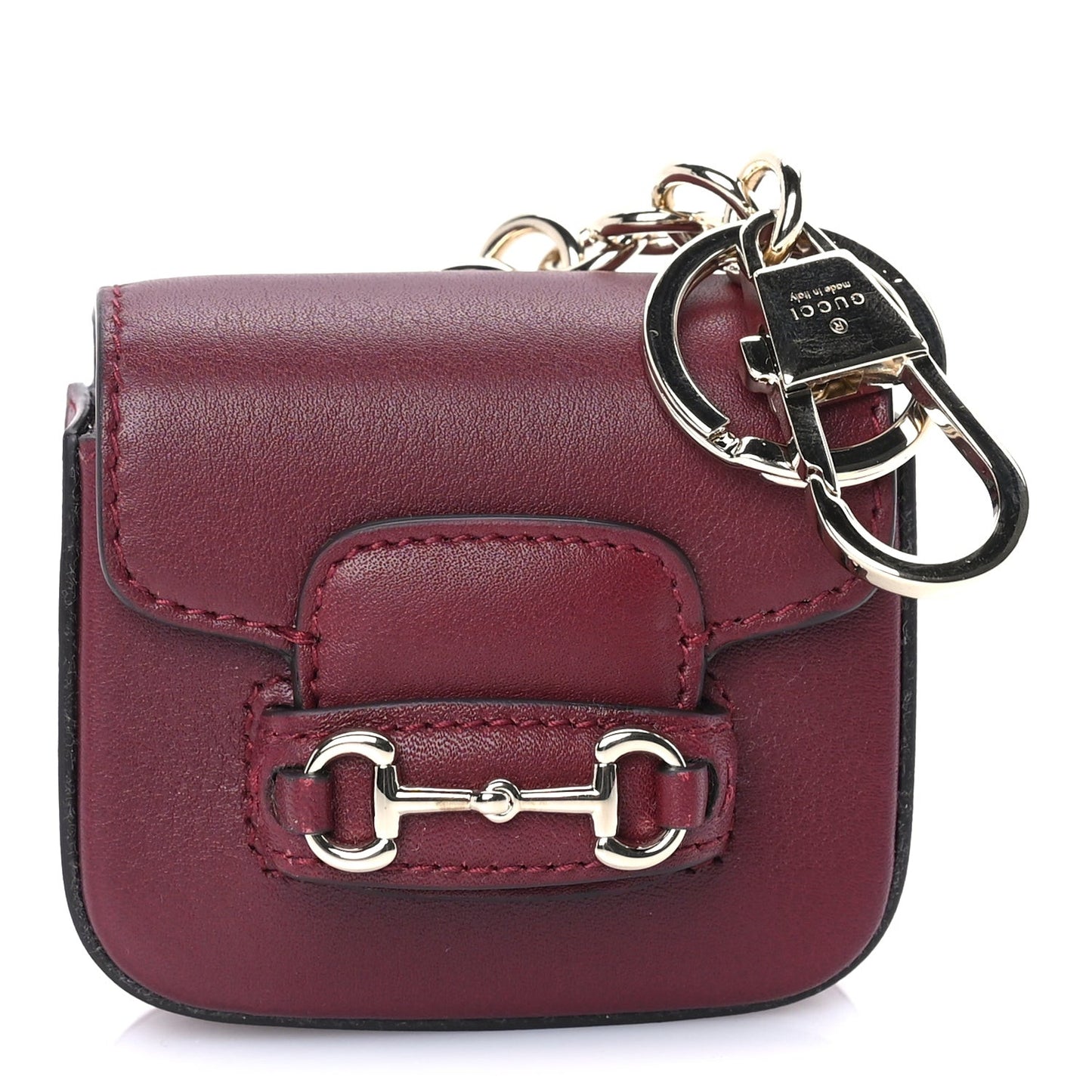 Azalea Calfskin Horsebit 1955 Key Chain Rosso Ancora