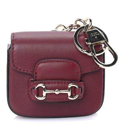Gucci Azalea Calfskin Horsebit 1955 Key Chain Rosso Ancora 1 of 6
