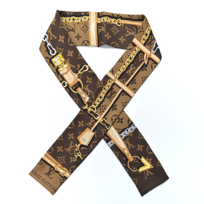 Louis Vuitton Silk Monogram Confidential Bandeau Brown 1 of 5