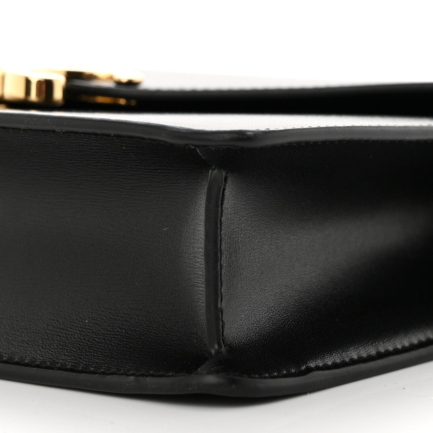 Celine Shiny Calfskin Triomphe Margo Wallet on Chain Black 10 of 11