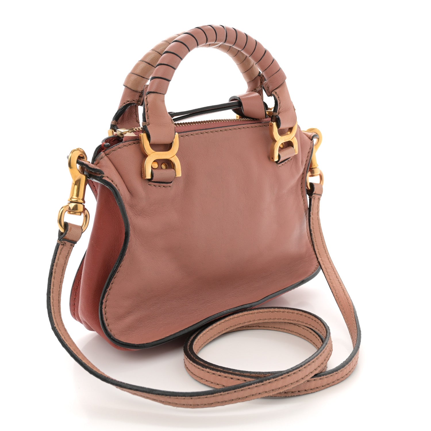 Chloe Calfskin Mini Marcie Satchel Clay 2 of 13