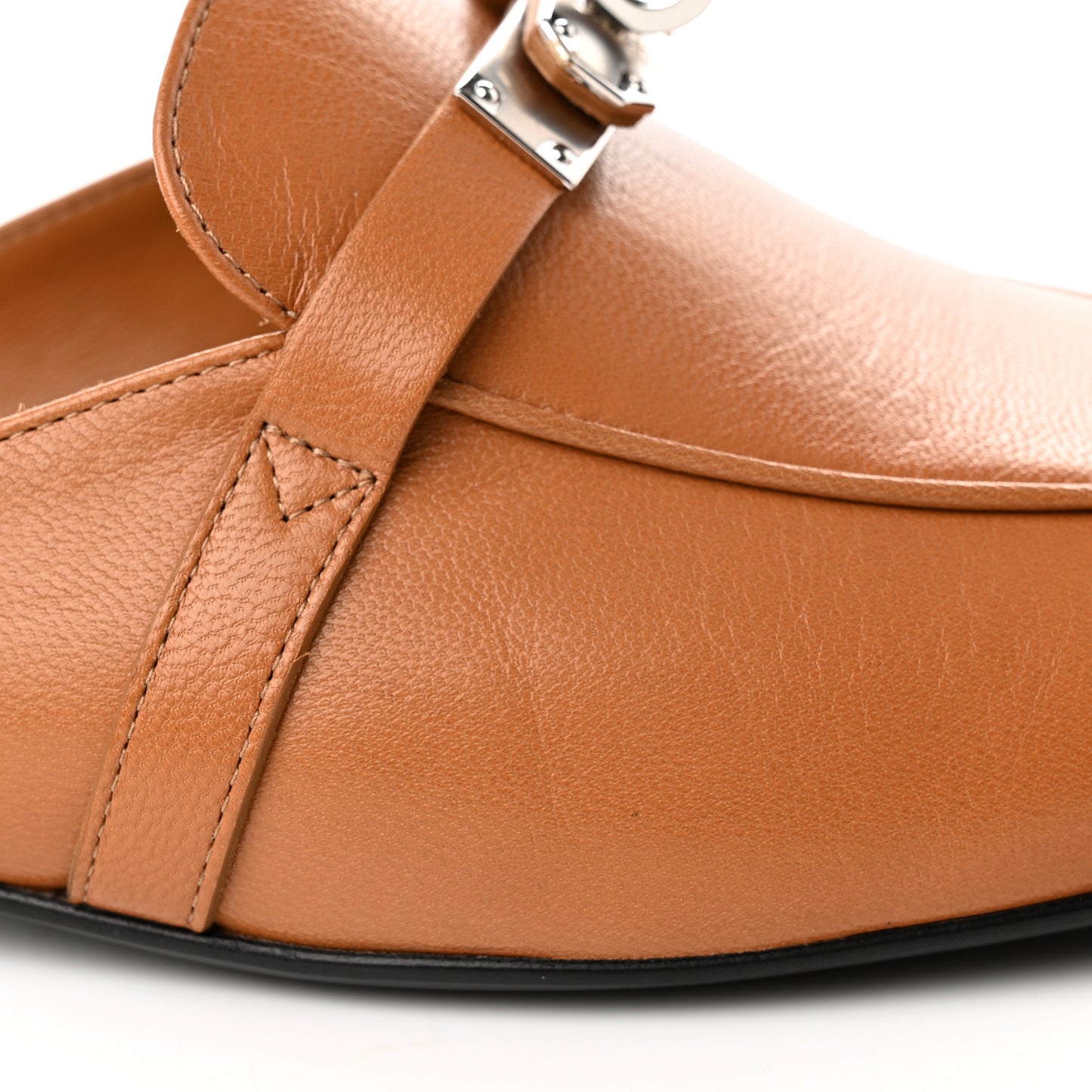 Heritage Calfskin Oz Mules 40 Naturel