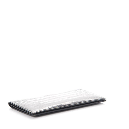 Hermes Alligator MC2 Fleming Checkbook Holder Wallet Black 4 of 7