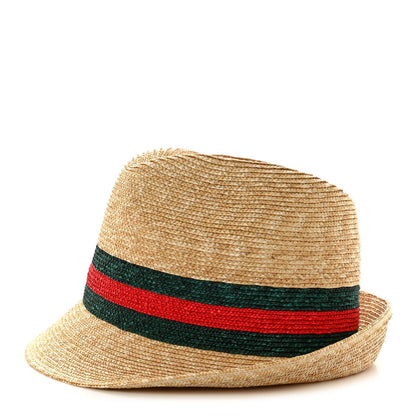 Gucci Abaca Straw Web Fedora Hat XS 3 of 7