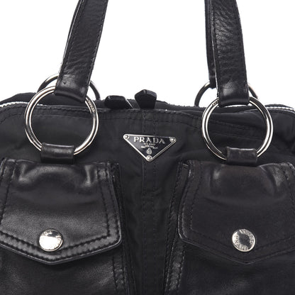 Prada Nappa Tessuto Nylon Shoulder Bag Black 11 of 11