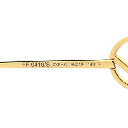 Fendi Acetate Metal F is FF Butterfly Sunglasses FF 0410/S Havana 5 of 7