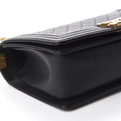 Chanel Caviar Quilted Medium Boy Flap Black 6 of 11