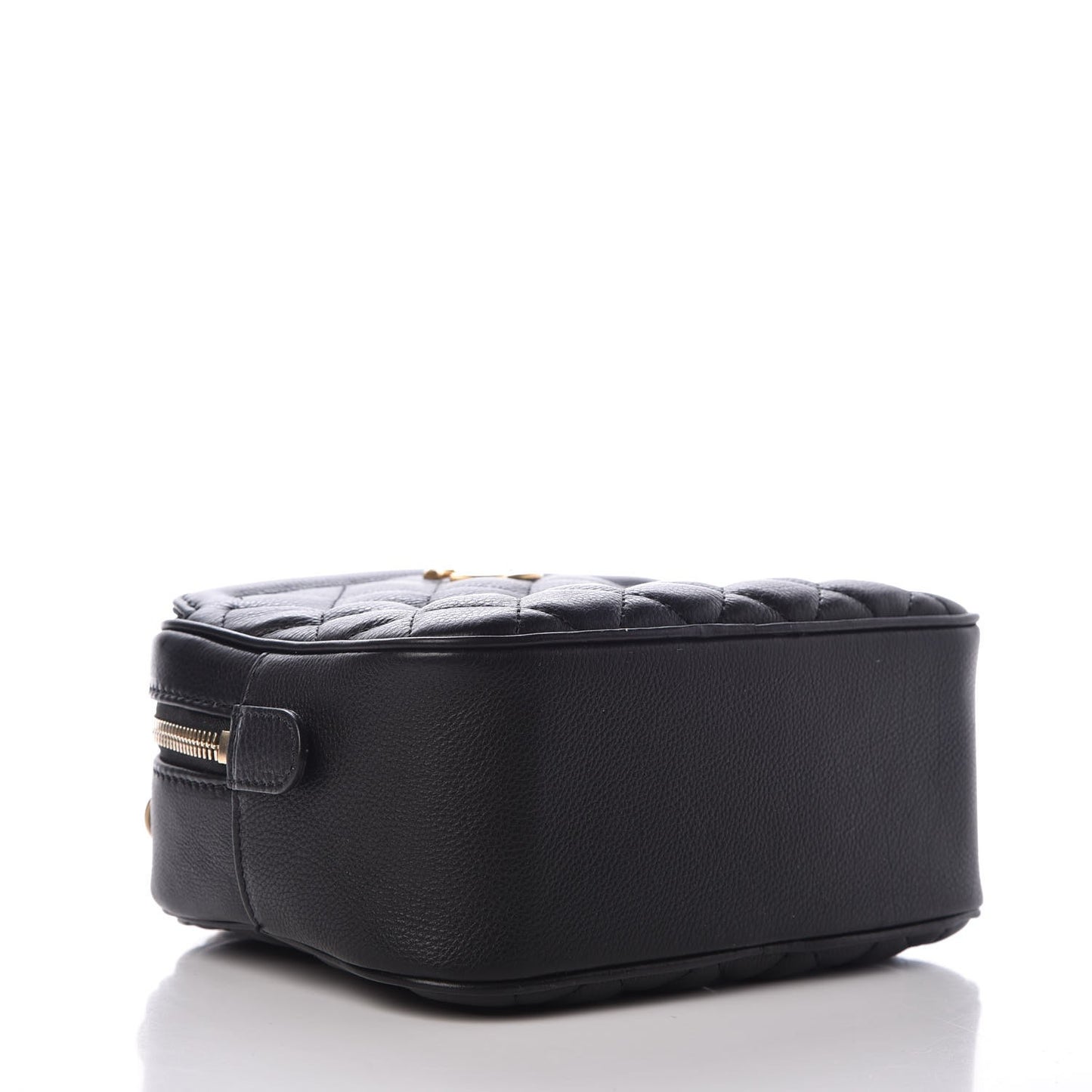 Calfskin Quilted CC Vanity Case Black