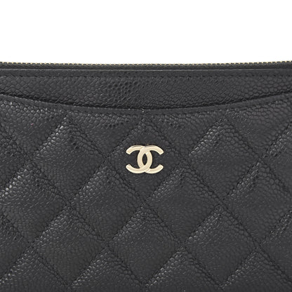 Chanel Caviar Quilted Classic Zip Pouch Black 10 of 10