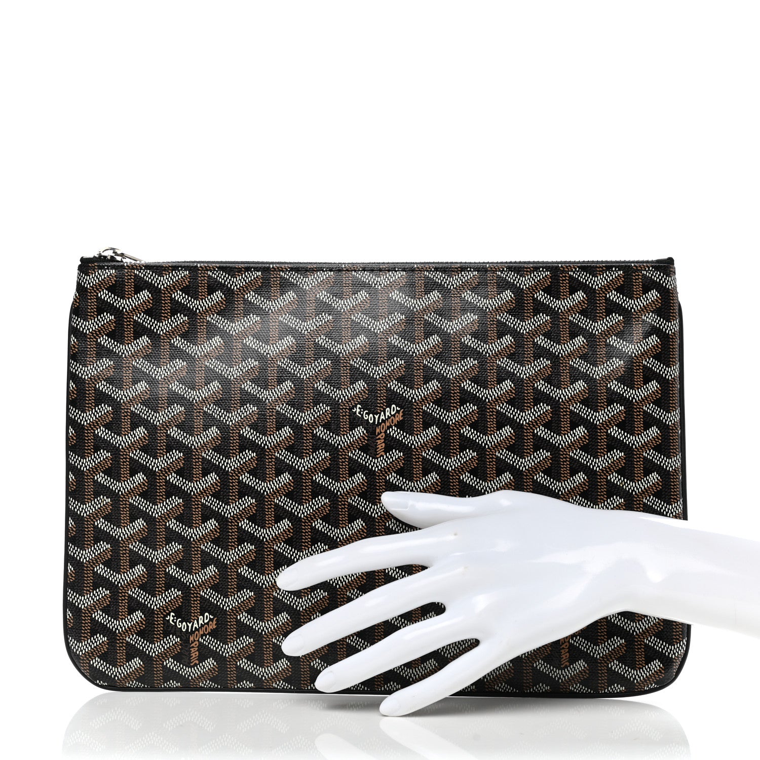 Goyard Goyardine Senat Pochette MM Black 2 of 8
