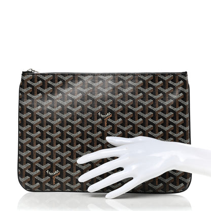 Goyard Goyardine Senat Pochette MM Black 2 of 8