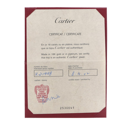 Cartier 18K White Gold 5.5mm LOVE Ring 49 4.75 5 of 5