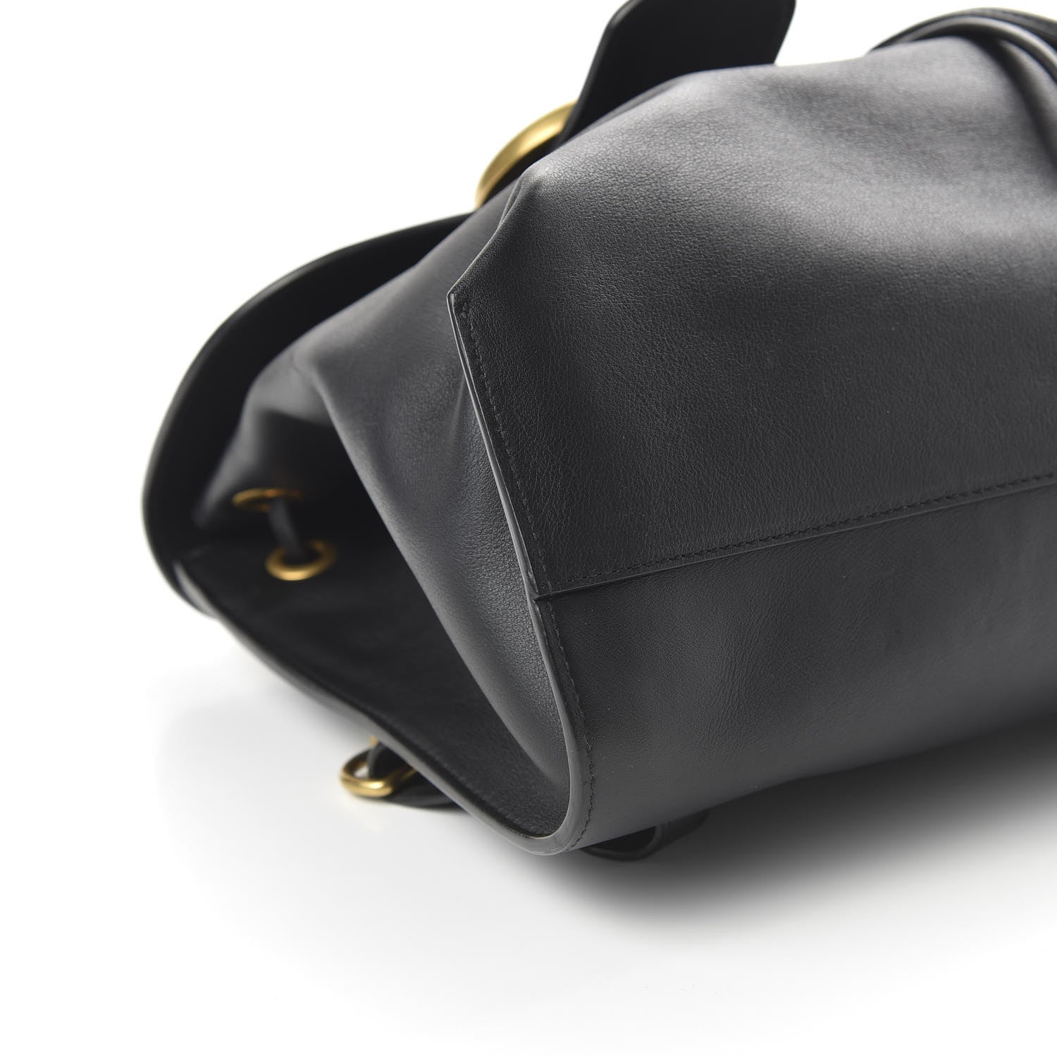 Gucci Calfskin Web GG Marmont Flap Chain Backpack Black 5 of 9