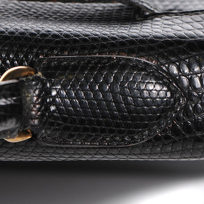 Hermes Lizard Kelly Sellier 28 Black 16 of 26