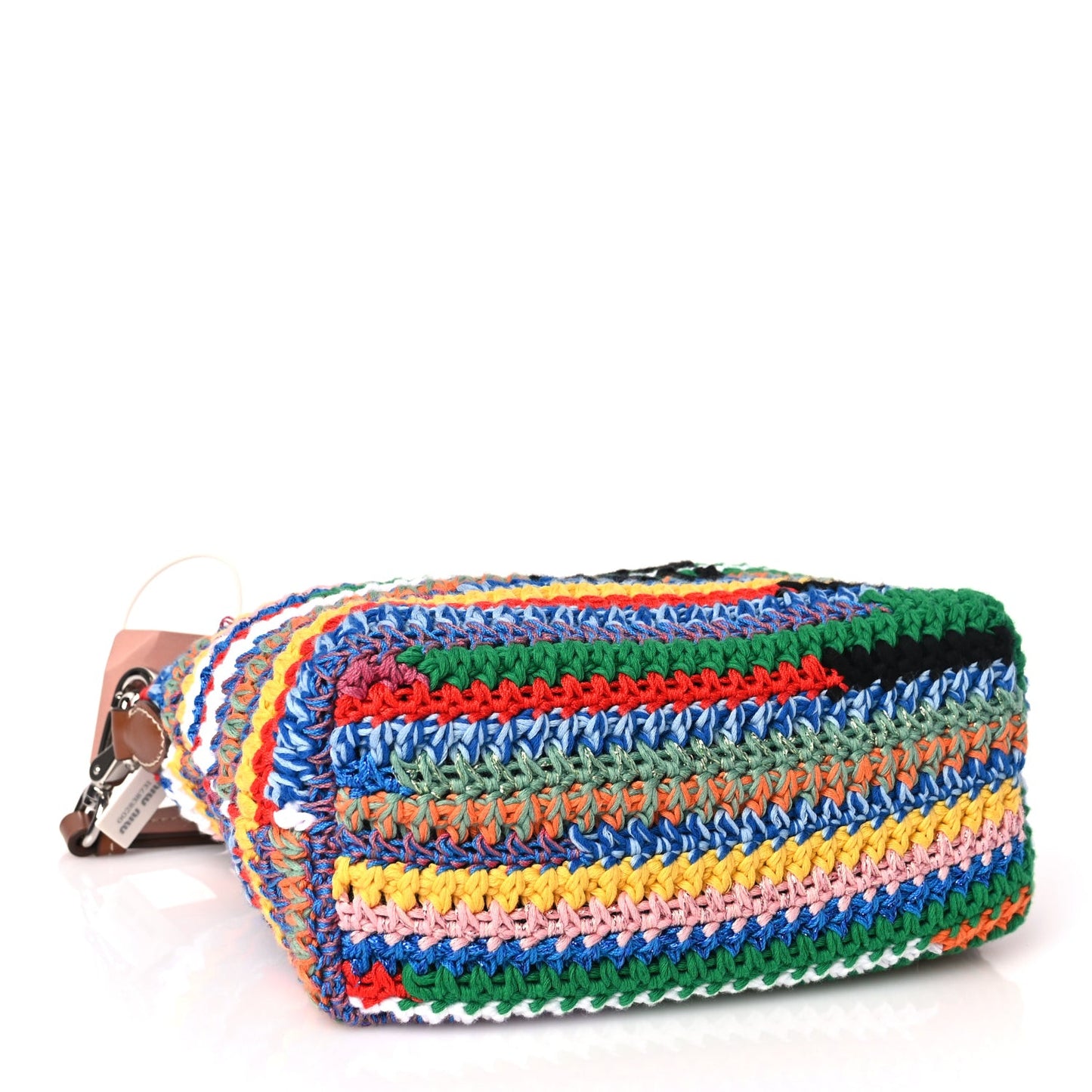 Fabric Crochet Pouch Multicolor