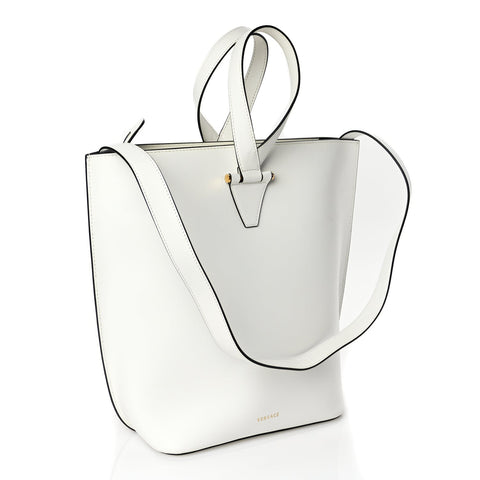 Vitello Large Virtus Bucket Bag Optical White