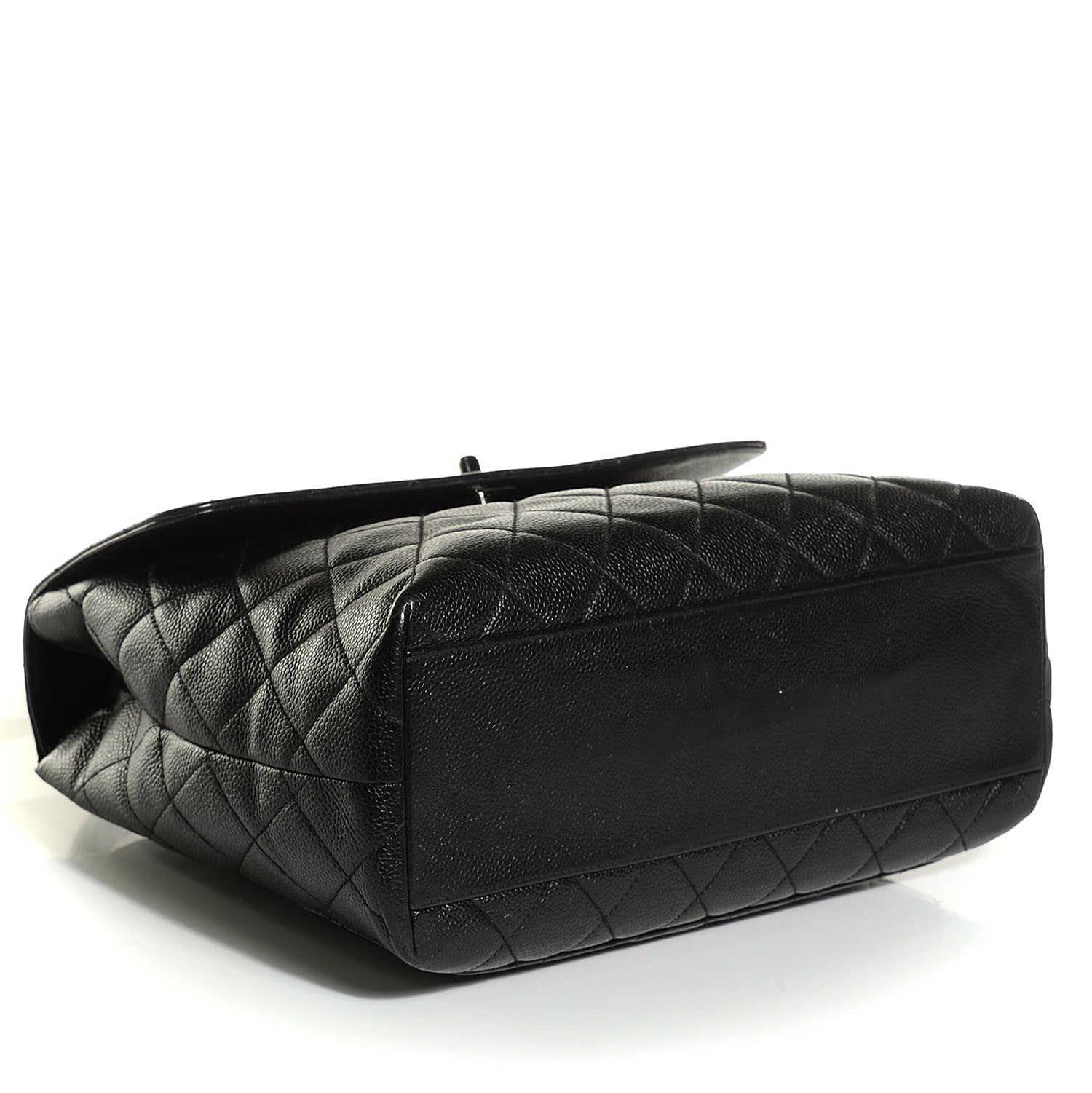 Chanel Caviar Quilted Jumbo Kelly Flap Black 4 of 9