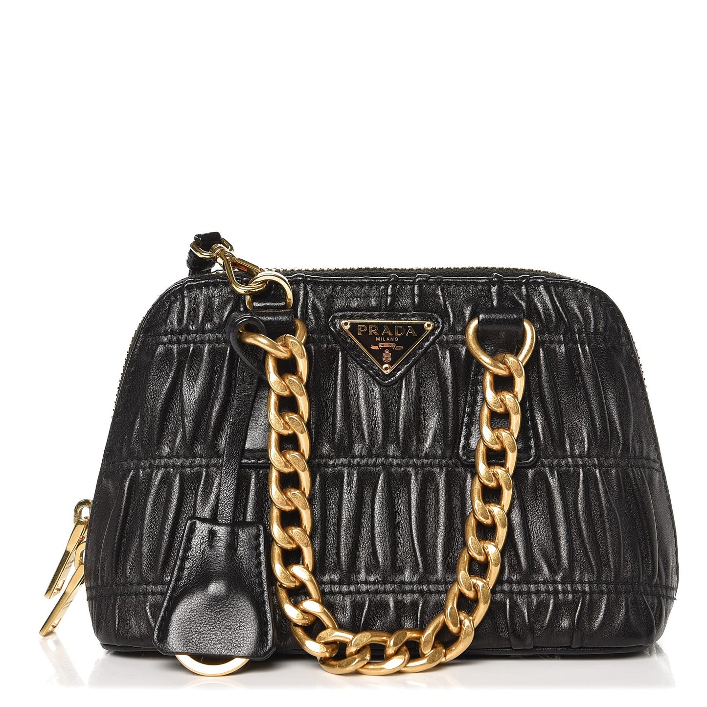 Nappa Gaufre Mini Bag Nero Black