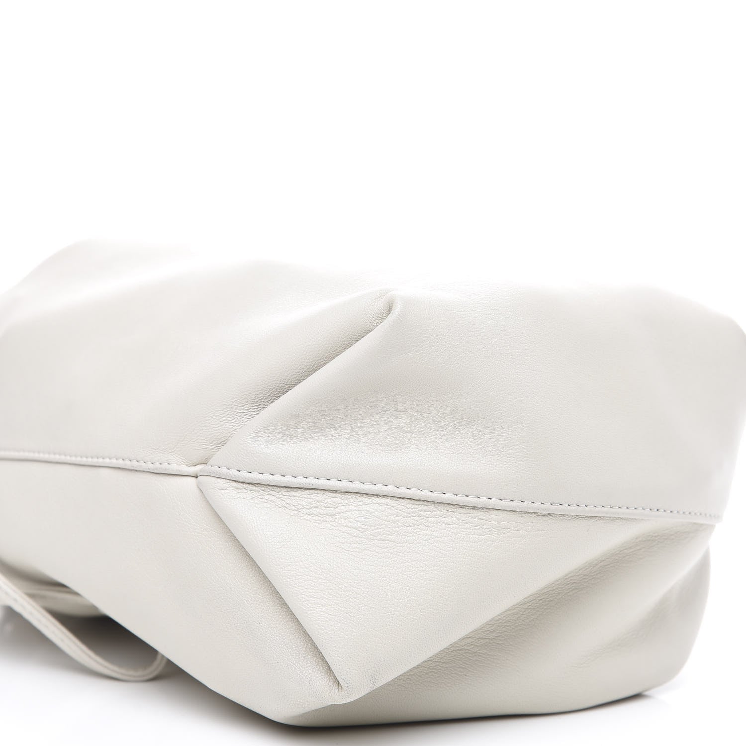 Saint Laurent Lambskin Small Teddy Bucket Bag White 5 of 7