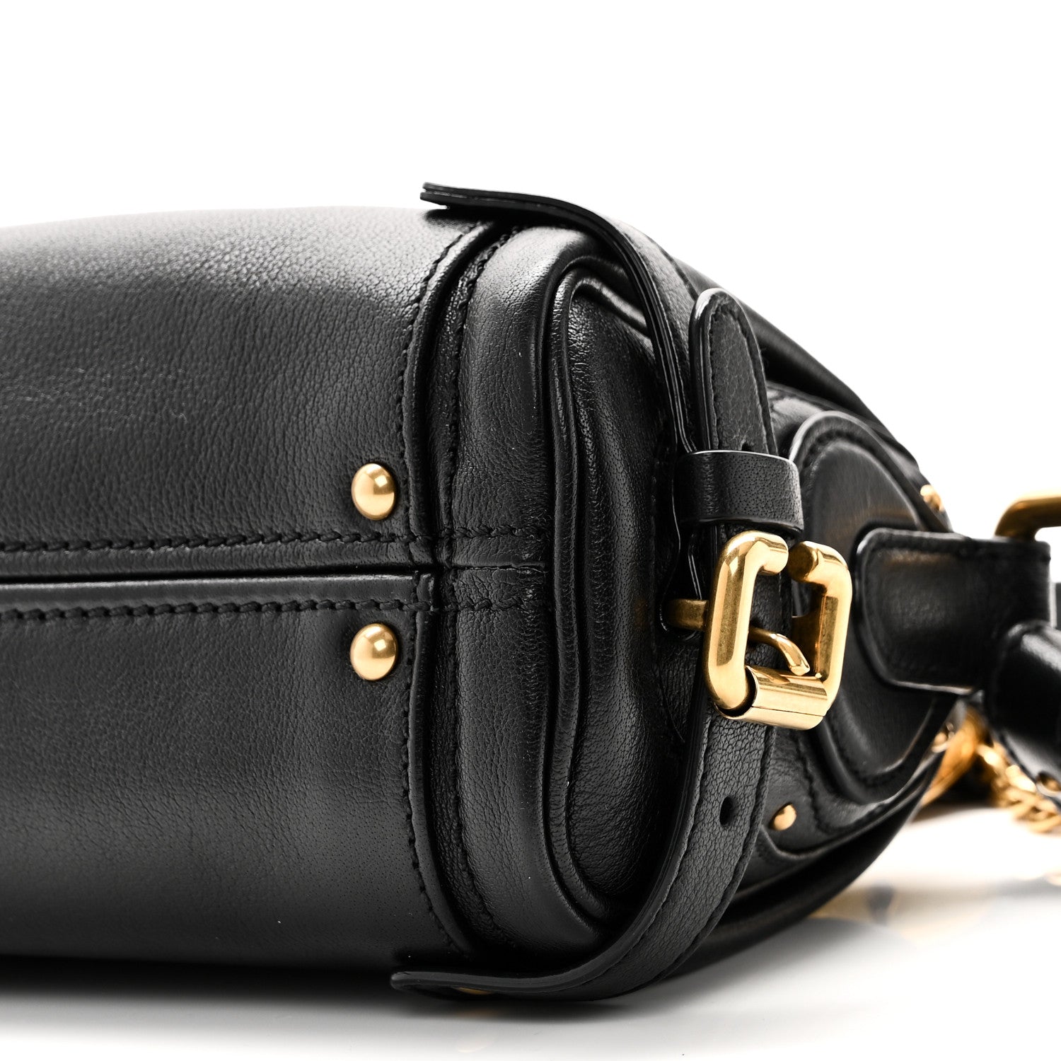 Chloe Grained Buffalo Small Paddington Chain Bag Black 9 of 9
