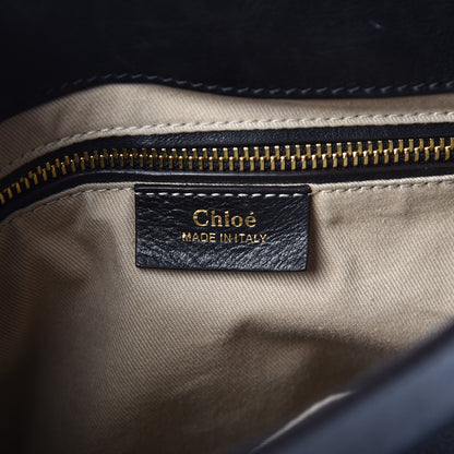 Chloe Suede Calfskin Medium Faye Backpack Black 11 of 17