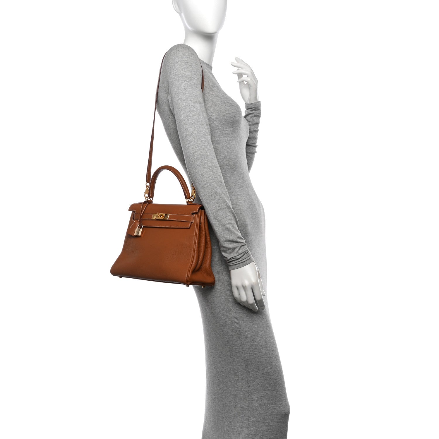 Hermes Togo Kelly Retourne 28 Gold 2 of 12